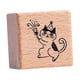 thumbnail image 4 of Cat Stamp lindo animal pequeño sello de goma de madera de 1.2 pulgadas para niños para el planificador de artesanía de bricolaje Tarjeta haciendo esta Fiesta, 4 of 5
