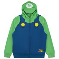 Sudadera Con Capucha Para Nintendo Boys Mario & Luigi, Videojuego Blue M