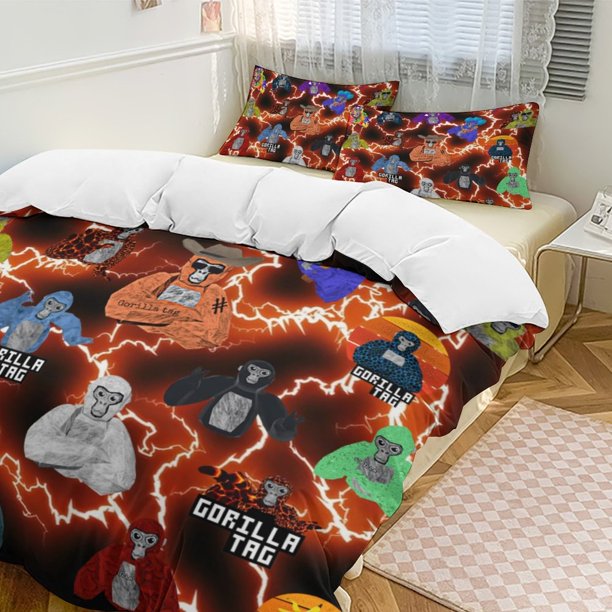 Game Gorilla Tag 3-Piece Bedding Set Soft Warm And Comfortable Bed Set