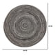 thumbnail image 3 of Set 6 Individuales Circulares Trenzados Color Gris, 3 of 3