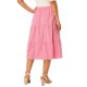 thumbnail image 3 of INSPIRE CHIC Falda de Cuadros para Mujer Regreso a Clases Verano Casual Cintura con Cordón Falda Midi de Línea A con Volantes Roja L, 3 of 6
