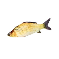 Magideal - Dibujos Animados De Pescado Relleno Juguetes Dormir Abrazando Almohadas Adorables Compañeros De Bebé Simulación Forma Muñeca Para Cumpleaños Sofá Carpa Cruciana 60Cm