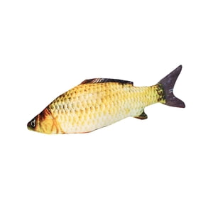 Magideal - Dibujos Animados De Pescado Relleno Juguetes Dormir Abrazando Almohadas Adorables Compañeros De Bebé Simulación Forma Muñeca Para Cumpleaños Sofá Carpa Cruciana 60Cm