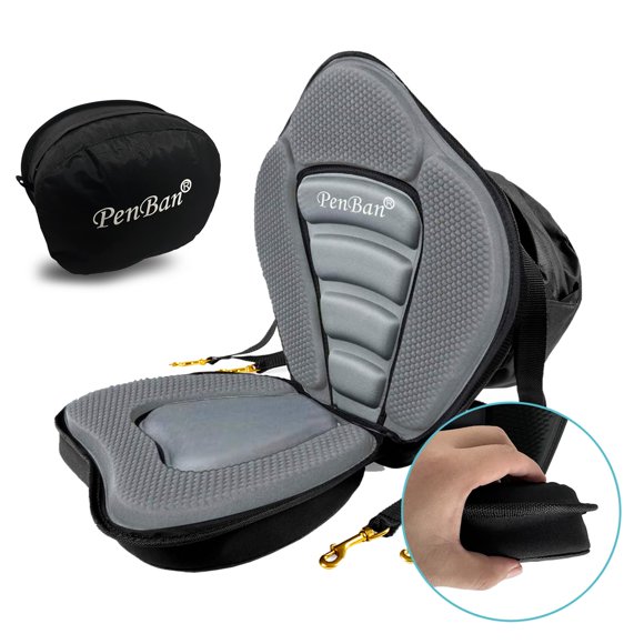 Cojín de asiento para kayak Penban Deluxe con bolsa de almacenamiento