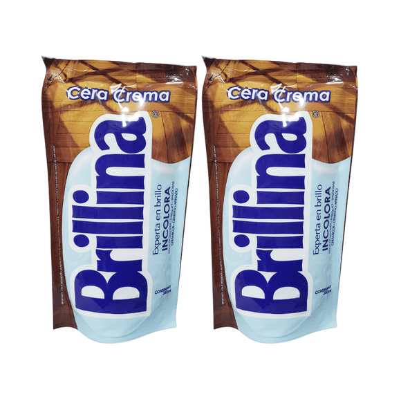 Pack 2 Ceras en Crema Brillina Incolora Color 340ml