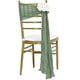 thumbnail image 1 of Xiao Hua Correas Verdes para Respaldo de Asiento -4 Piezas, Cinturón de Silla Preatado de 108.27 X 15.75 Pulgadas, Adecuado para Jardín Exterior, Boda, Playa, Ceremonia, Decoración de Silla de, 1 of 5
