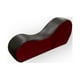 thumbnail image 2 of Sillon Tantrico Afrodita Pu felpa Negro rojo, 2 of 3