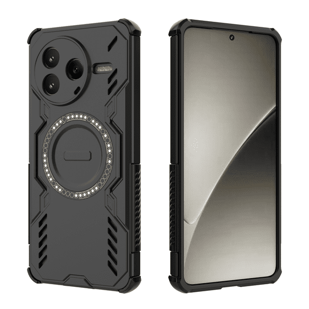 Funda FOXDOCK para Xiaomi Poco F7 Pro , magnética, resistente a golpes, con soporte, unisex, carga inalámbrica