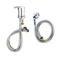 Magideal - Grifo Y Kit De Manguera De Rociado De 120 Cm Para El Tazón De Champú De Salón Accesorio Profesional Elegante Durable Con Reemplazos De Control De Agua
