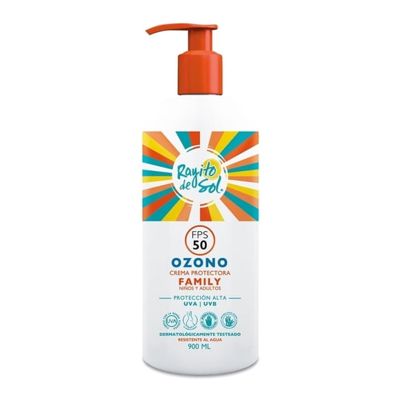 Protector solar Rayito De Sol ozono family fps50, 900 ml