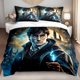 thumbnail image 1 of 3pcs Bedding set Bedding Cushion Cover Magical Wizard School Castle Print Duvet Cover Set, 1 of 1