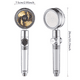thumbnail image 2 of 1pc Shower Head, Water Saving Flow, 360 Degrees Rotating With Small Fan, ABS Rain High Pressure Spray Nozzle, Bathroom Accessories, 2 of 5