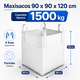 thumbnail image 4 of Maxisaco Eoland 1500 Kg Polipropileno 90x90x120cm Resistente Carga Materiales Construcción Vacío Escombro Limpieza Desechos, 4 of 5