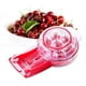 thumbnail image 2 of Cocina Ayuda Cereza PitterDeluxe Multi Fruta Pit Corer Cortador de núcleo Remover Preparación Ayudante Máquina Mason Jar Tool Gadget Rojo para 6 Cerezas Cimeneas Olivas Bañas, 2 of 3