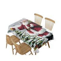 Tengfei - Mantel Navideño Antimanchas 140 Cm X 220 Cm Arbolito