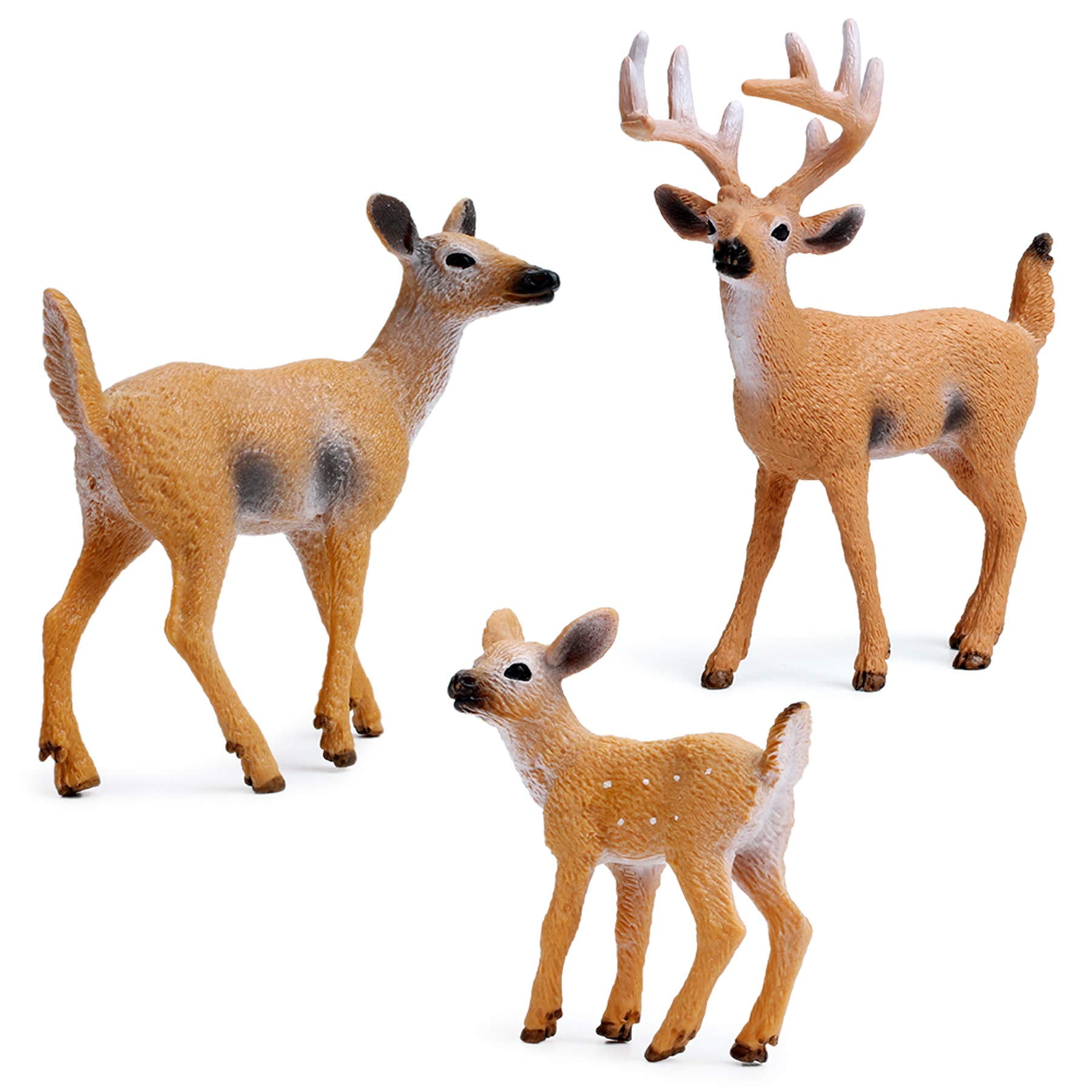 Set De Figuras Restcloud Deer Family (buck, Doe And Fawn)