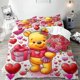thumbnail image 1 of Winnie the Pooh comforter set bedding set 3D digital printing set comforter set 3 pieces for boys and girls Bed Sheets, 1 of 5