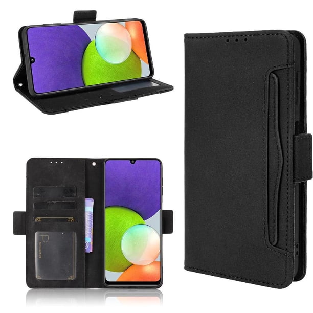 Funda Tipo Billetera FOXDOCK para Samsung Galaxy A22 4G – Tapa Flip con Tarjetero