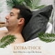 thumbnail image 5 of Almohada de baño Claessonliving, lujosa, gruesa y cómoda, gris oscuro, 5 of 9