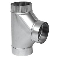 Imperial Manufacturing Group - Tubo De Horno Full Flow Tee Imperial Manufacturing 6X6X6 Galvanizado