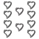 thumbnail image 5 of 10 piezas de ganchos a presión de resorte, ganchos para llavero, ganchos a presión en forma de corazón, hebilla para llavero, para mochilas, bolsos, Gris Negro, 5 of 5