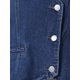 thumbnail image 5 of INSPIRE CHIC Chaleco de Mezclilla para Mujer sin Mangas con Cuello en V y Botones, Chaqueta Corta de Jean Talla L Azul Oscuro, 5 of 6