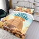 thumbnail image 3 of El Arca y el Cerdo Hormiguero Conjunto de sábanas temático, trío de piezas, cómodo y amigable con la piel, diseño único, regalo de decoración para el hogar para familiares, amigos y fans,140cm *210cm, 3 of 6