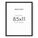 thumbnail image 1 of Marco de Fotos HAUS AND HUES 22x28 cm Madera de Roble Negro, 1 of 6