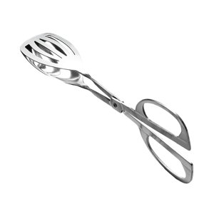 Magideal - Pinzas De Tijera Para Alimentos, Pinzas De Tijera Para Servir, Pinza Para Filete De Ensalada, Pinzas De Ensalada De Acero Inoxidable, Pinzas De Buffet E