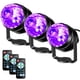 thumbnail image 1 of Black Lights Litake UV, 6 W, LED, bola de discoteca estroboscópica, paquete de 3, 1 of 8