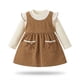 thumbnail image 1 of Vestido Manga Larga De Cotele Con Estampado Para Niñas Primavera Verano, 1 of 3