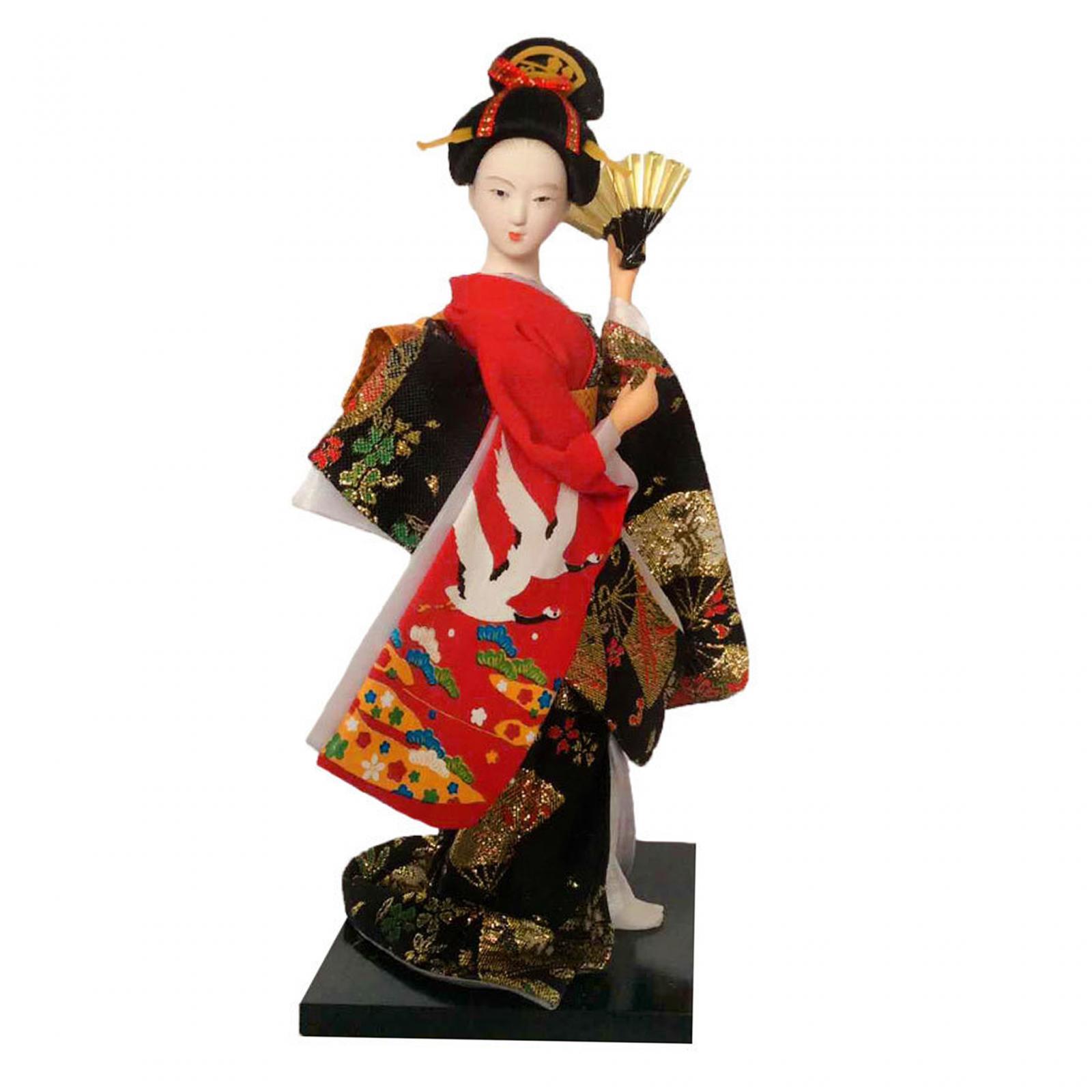 Bothyi - Muñecas Geisha Japonesas Étnicas Ornamento 25 Cm Muñecas Kimono Para Decoración De Mesa Del Hogar Estilo C