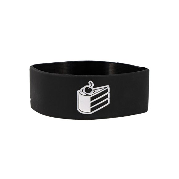 Pulsera Crowded Coop Portal Cake Is A Lie de silicona negra