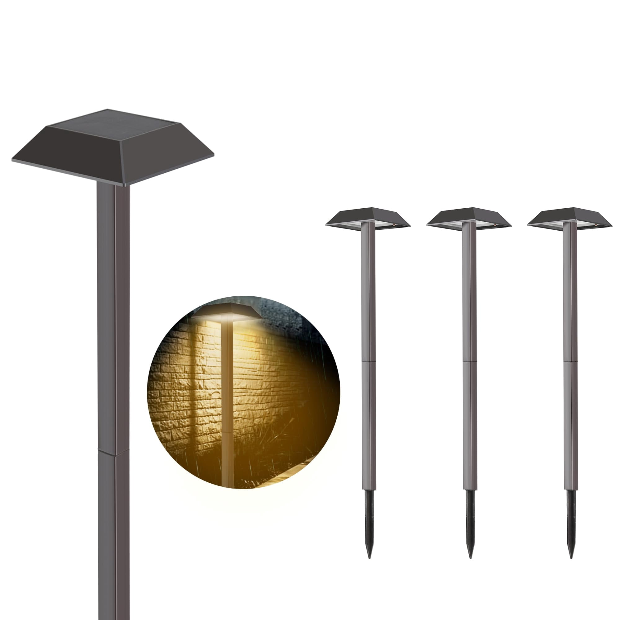 Luces Solares Para Paisajes Bobcat Lighting, 300 Lúmenes, Cálidas Y Diurnas