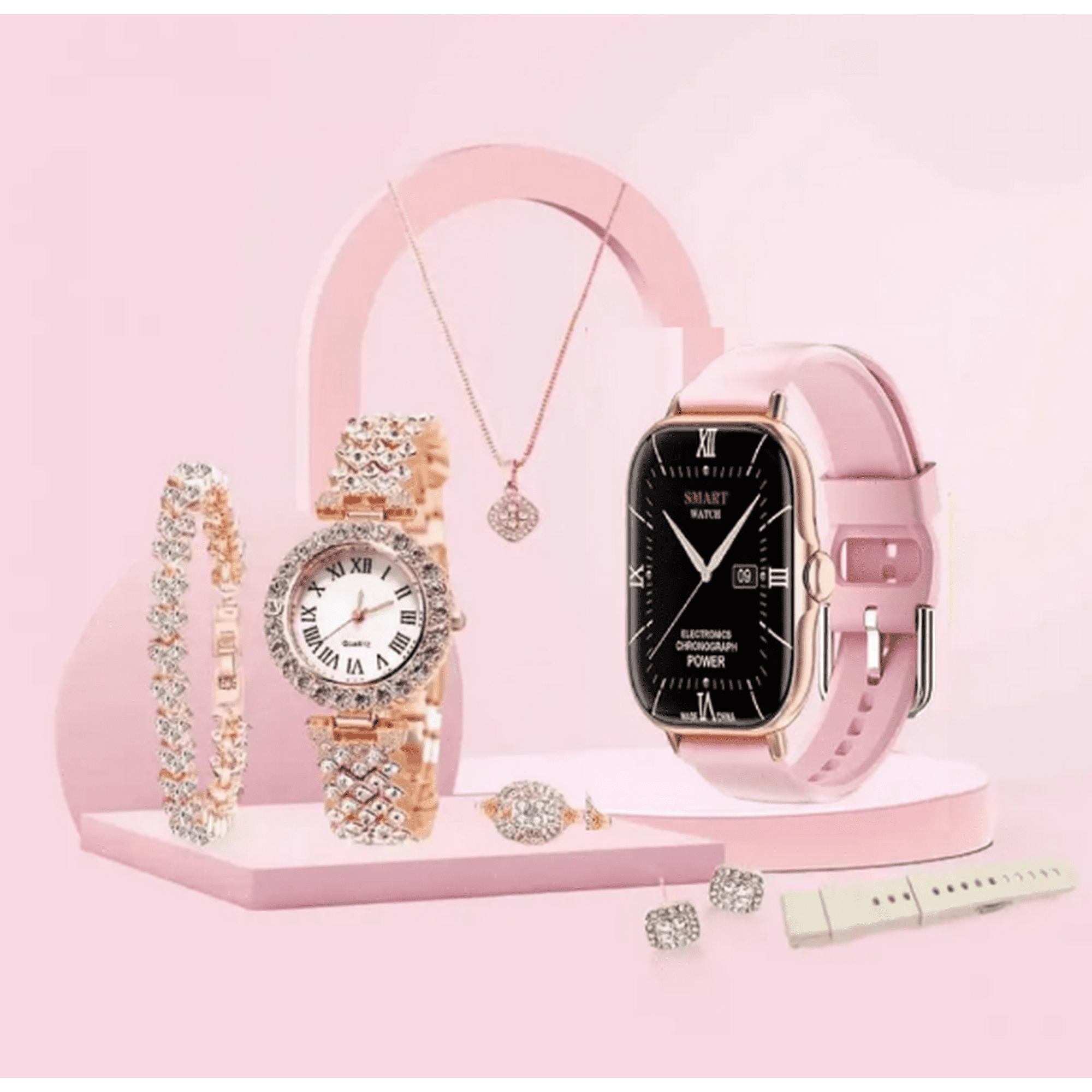 Tecnocasa - Smart Watch Reloj Y Set 7 En 1de Joyería A58 Plus