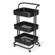 thumbnail image 1 of Carro Organizador Mueble Estante De Almacenamiento 3 Niveles Negro, 1 of 2