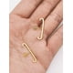 thumbnail image 4 of Aros Envolventes Modelo Monolito Plata S925 Chapada En Oro 18k, 4 of 6