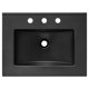 thumbnail image 3 of Lavabo de baño Modway Cayman Modern, 24 pulgadas, cerámica negra, 3 of 5