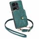 thumbnail image 1 of Funda Tipo Cartera con Correa Cruzada para Xiaomi Redmi Note 13 Pro 4G Protección Contra Golpes Verde, 1 of 6