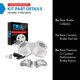 thumbnail image 2 of Kit de frenos traseros TRQ de cerámica ventilados para Dodge Ram 3500, 2 of 9