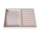 thumbnail image 3 of Organizador Del Collar Del Pendiente Del Sostenedor De La Bandeja Del Almacenamiento De La Joyería Del Terciopelo Beige Estilo 06, 3 of 3
