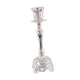 thumbnail image 3 of Candelabro Decorativo Artesanal Para Mesa, Cena, Fiesta, Plateado, 3 of 5