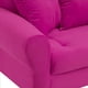 thumbnail image 4 of Sofa Lua 3 Cuerpos Más 2 Poltronas Felpa Fucsia, 4 of 5