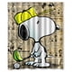 thumbnail image 1 of Cortina de ducha con diseño de perro Snoopy, divertida y linda caricatura, con ganchos, tamaño 60 x 72 pulgadas, 1 of 3