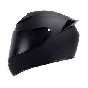 Ioensy - Casco De Bicicleta De Cara Completa, Casco De Montar Bmx, Casco De Bicicleta De Carretera Con Absorción De Impactos, Negro Mate S