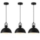 thumbnail image 1 of Luces colgantes Susurise Kitchen Island, paquete de 3 unidades, metal negro, 1 of 7