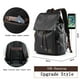 thumbnail image 1 of Leather Men Backpack, Vintage 15.6 inch Laptop Daypack, Waterproof Durable Travel Knapsack, College Leather Rucksack, 1 of 3