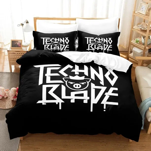 Technoblade Bedding Set Duvet Cover Bed Set Quilt Cover Pillowcase Comforter Boys Adult Bedding Set Bed Sheets