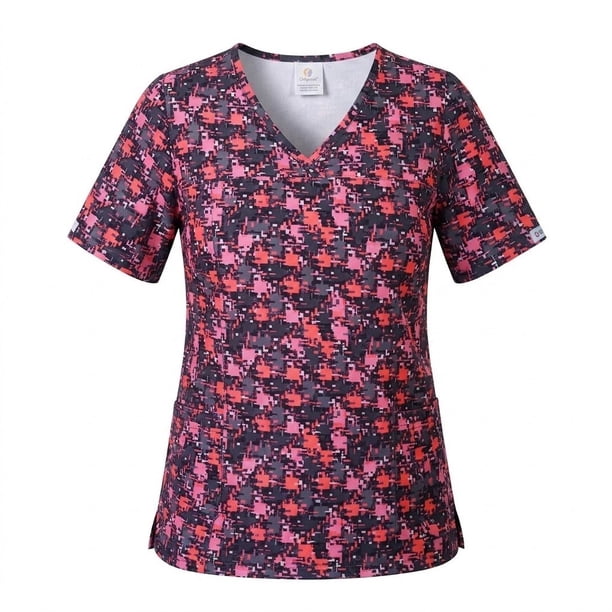 Delantal Mujer Ripholia 2544 tela elasticada estampada