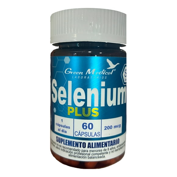 Selenium Plus 60 Caps Green Medical Sabor Sin Sabor